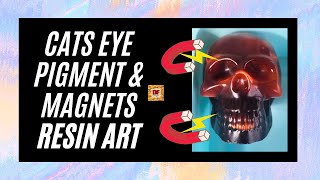 Magnets + Cats Eye Pigment = Unique Effects in Epoxy Resin | Resin Art | Resin In Molds | Resin DIY
