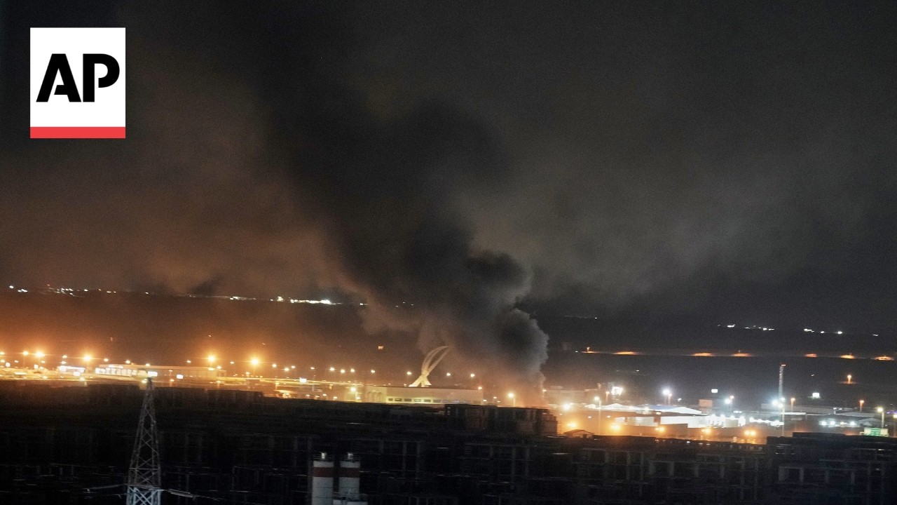 Video | Smoke rises from Irbil airport area in Iraq after drone attacks