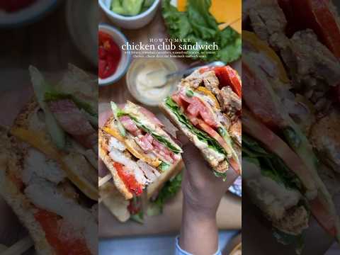 Chicken club sandwich 🥪 ( recipe in description)