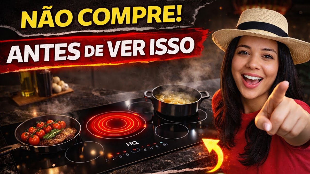 Miniatura da avaliação em vídeo de Cooktop de Indução Panasonic 4 Zonas Painel Touch