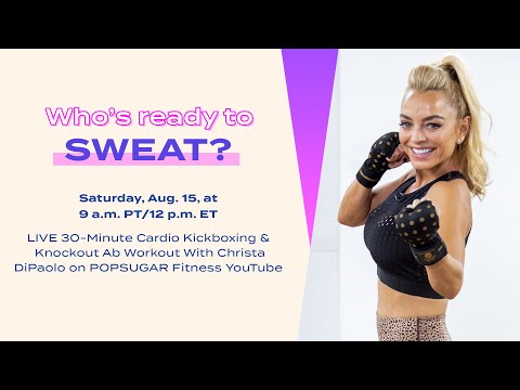 LIVE 30-Minute Cardio Kickboxing & Knockout Ab Workout With Christa DiPaolo