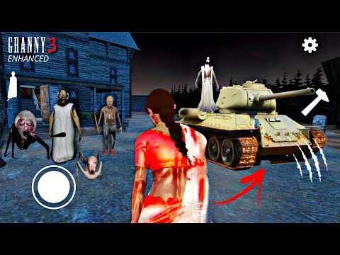 PLAYING AS KAMLA IN GRANNY 3 ENHANCED || KAMLA FOUND A SECRET TANK 