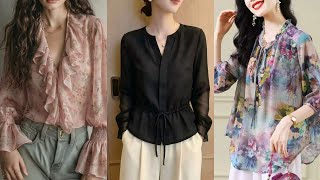 Designer-Level Vibes on a Budget Chiffon  Edition || Chiffon Shirt Trend You Can’t Ignore#trending