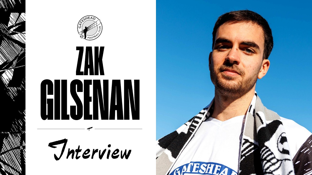 “I want to be a creative spark” 💥 | Zak Gilsenan joins Gateshead | INTERVIEW