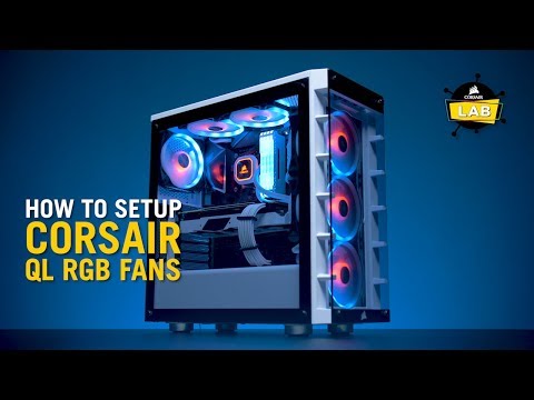 Auš. Corsair iCUE QL140 RGB CO-9050100-W video