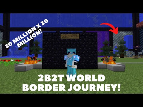 2b2t World Border Journey on the Oldest Anarchy Server in Minecraft! - Bustedup World