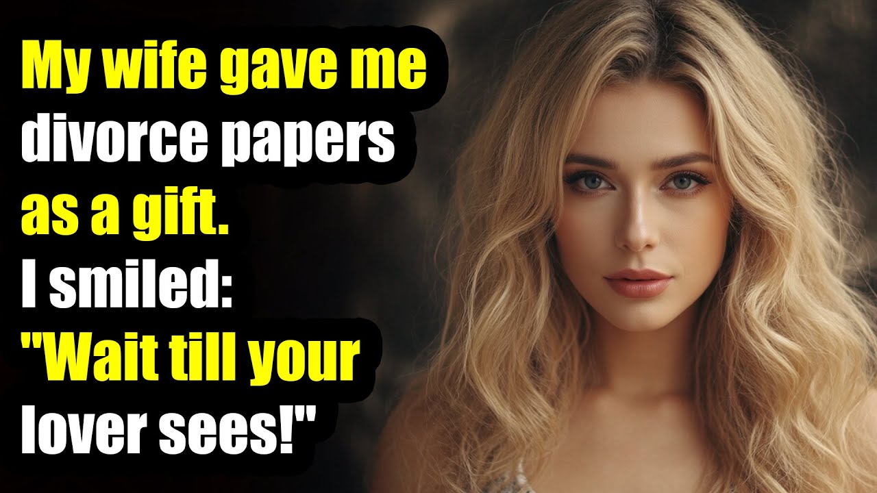 My wife gave me divorce papers as a 'gift.' I smiled: "Wait till your lover sees!"