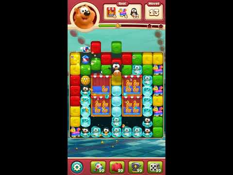 Toon Blast Level 7952 - NO BOOSTERS 🐻🐺🐱 | SKILLGAMING ✔️