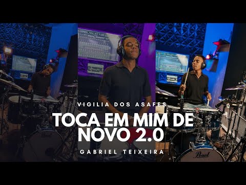 FICOU SURREAL 😭😱🔥 -  Toca em mim de Novo 2.0 (DrumCover) Vigília dos Asafes - Gabriel Teixeira 
