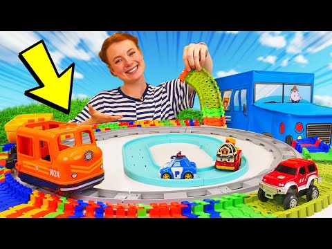 Alles in Ordnung mit Robocar Poli. Drei Straßen. Spielzeug Video mit Irene