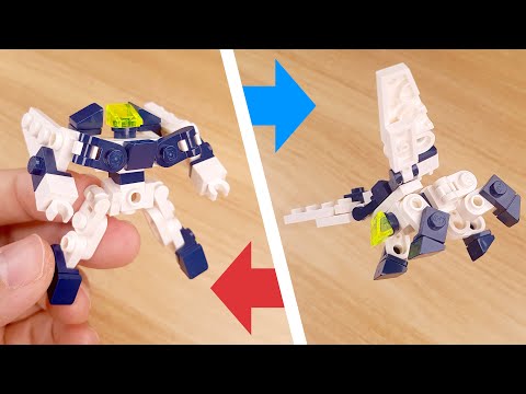 LEGO brick White Wing Tiger transformer robot tutorial Wing TIger #LEGO #MOC #レゴ変形ロボ #レゴアイデア #레고변신로봇