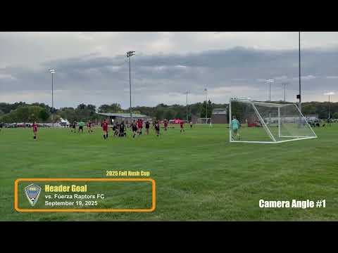 Header Goal vs. Fúerza Raptors FC (2025 Fall Rush Cup, 2025.09.19)