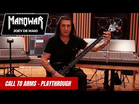 Joey De Maio (MANOWAR) - Call To Arms Bass Playthrough With Intro