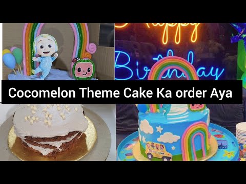 Cocomelon Theme Cake Ka order Aya || Cocomelon Theme Cake by chef Hooria