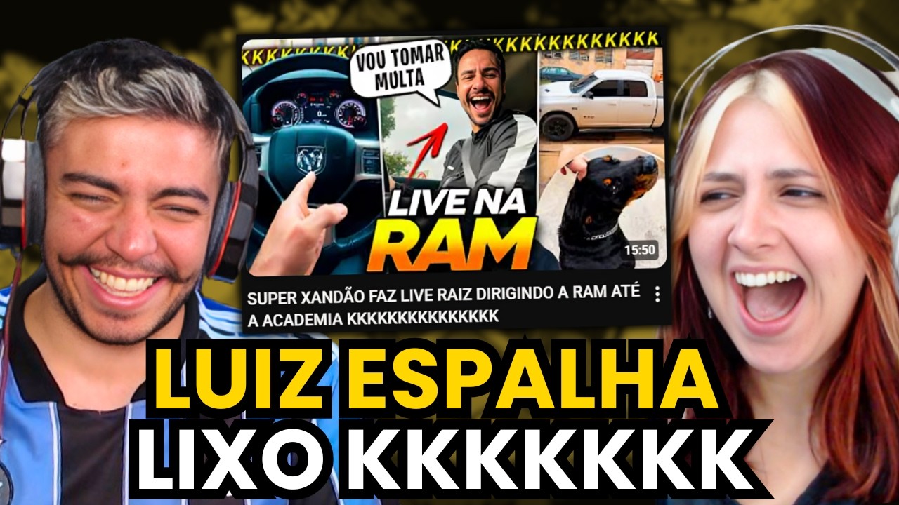 SUPER XANDÃO FAZ LIVE RAIZ DIRIGINDO A RAM ATÉ A ACADEMIA KKKKKKKKKKKKKKK | REACT