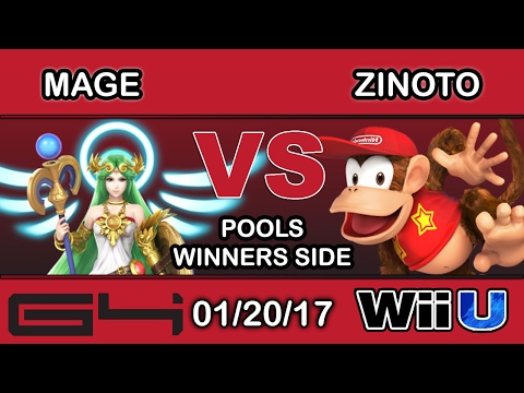 Genesis 4 - Mage (Palutena) Vs. Zinoto (Diddy Kong) Pools Winners Side - Smash Wii U