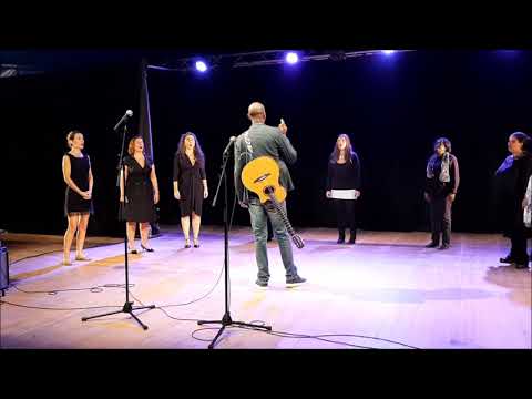 Max Zita et les stagiaires du Master-class de Bergerac accompagnés de Florence Aubrun de Bengy