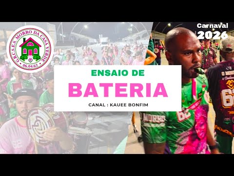 Ensaio técnico de bateria - Morro da Casa Verde 2026