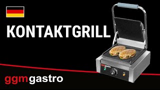 Presse à Panini / Gril de contact - 2,2kW -  Plaques rainurées - Surface de cuisson : 230x230mm