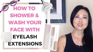 How to Wash your Face with eyelash extensions