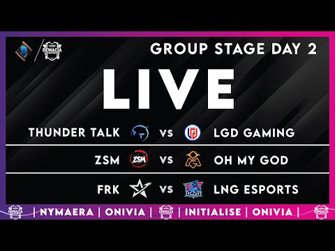 TT vs LGD | ZSM vs OMG | FRK vs LNG | Demacia Cup Day 2 | Live with Nymaera and Initialise