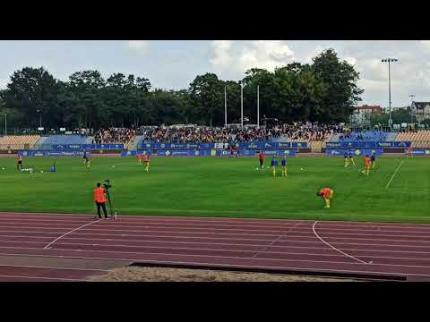 Elana Toruń - Zawisza Bydgoszcz - Wejście kibiców Zawiszy (12.09.2021)