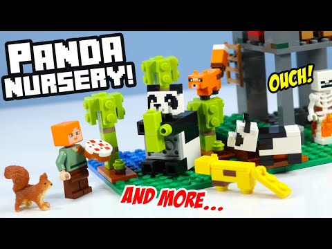 LEGO Minecraft Panda Nursery and Taiga Adventure Speed Build 2020