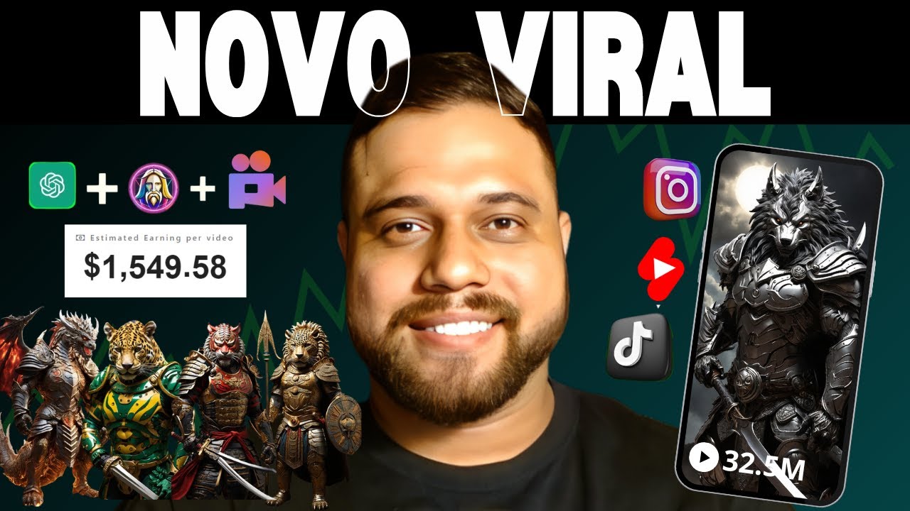 1500 DOLARES POR VÍDEO | Animais Guerreiros - Nicho em Alta!🚀