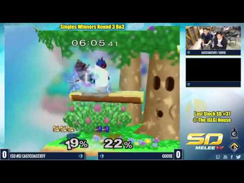 Last Stock SD #37 Singles WR3: EastCoastJeff vs. Goose - SSBM