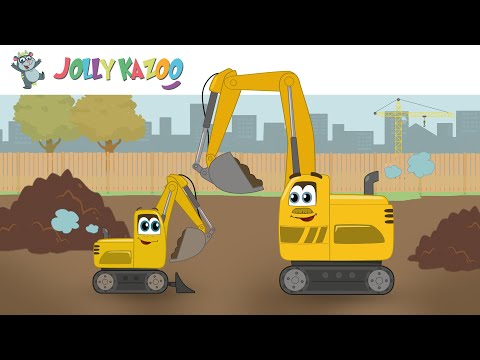 The Excavator Song (Jack & Paul) | Digger Song | Jolly Kazoo