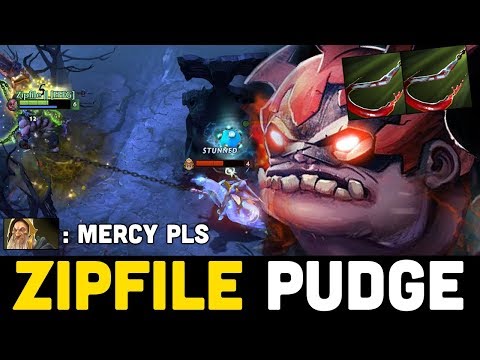 ZIPFILE Pudge Back to Dota with Offlane Nonstop No Mercy Hook | Genius Pudge
