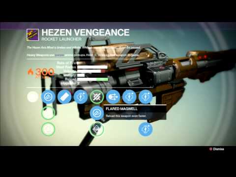 Destiny | Hezen Vengeance | Legendary Rocket Launcher (Raid Gear)