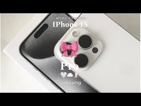 iPhone 15 Pro Unboxing 🍎 | White Titanium | 256gb | Comparison + Camera Test 🤍