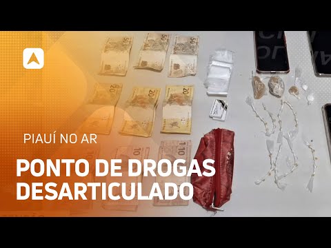 Polícia desarticula ponto de venda de drogas em Buriti dos Lopes, no Piauí