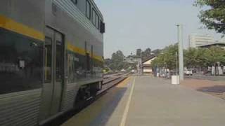 preview picture of video 'Amtrak #538 w/ bad bell and stupid driver at Martinez'