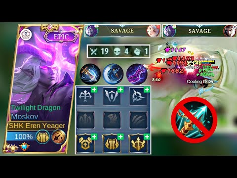 2x SAVAGE!! TOP GLOBAL MOSKOV BEST BUILD AND EMBLEM FOR EASY 1 VS 5 AUTO SAVAGE (must try)