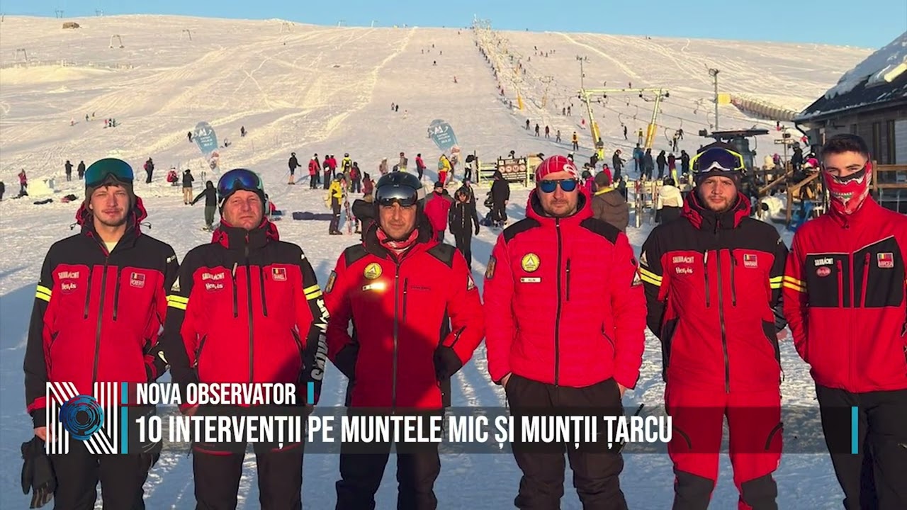 10 intervenții pe Muntele Mic și Munții Țarcu