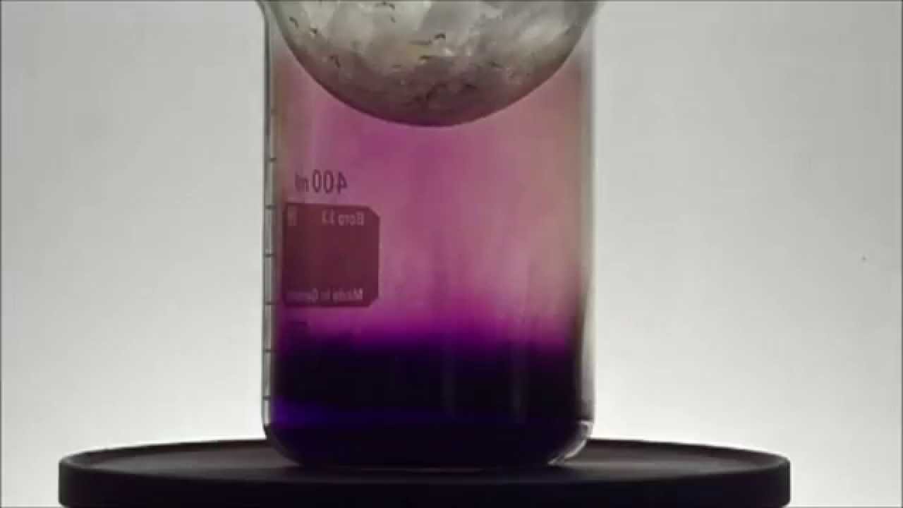 Chemistry experiment 47 - Sublimation of Iodine