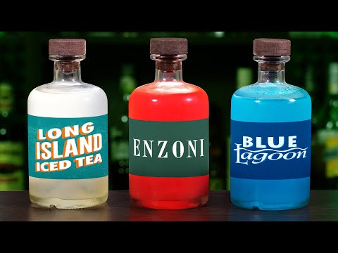 3 Big Batch Cocktails for a Party š¹ Blue Lagoon, Long Island Iced Tea, Enzoni