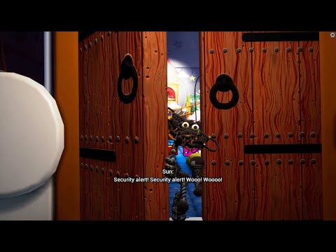 SUN transforms into Endoskeleton and jumpscares Gregory - Five Nights at Freddy's Security Breach