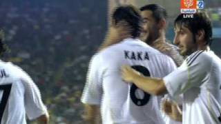real madrid vs villarreal but kaka' penalty kick