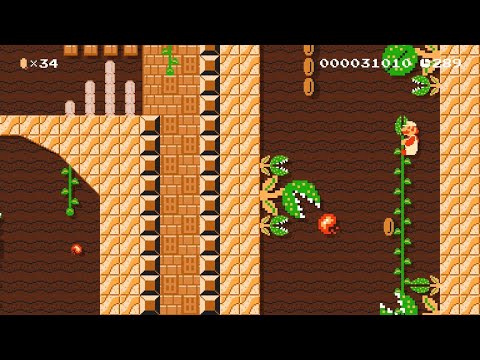 Super Mario Maker 2 - The Cactus King's Castle by Dotil - No Commentary