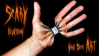 Optical illusions that make you see things SCARY- 3d drawings on hand