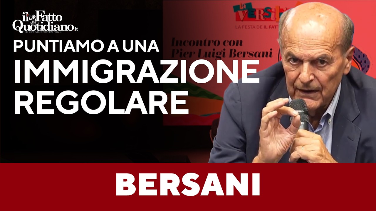 Bersani: “Dobbiamo organizzare un’immigrazione regolare come si deve”