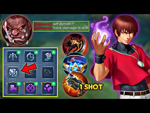 MOONTON THANKS FOR THIS NEW TITLE OF DYRROTH "META DESTROYER" IN SIDELANE | BEST 1 HIT BUILD MLBB