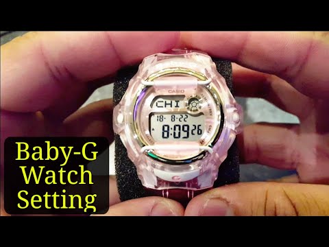 How to set Date and Digital Time on Casio Baby-G 3189 3252