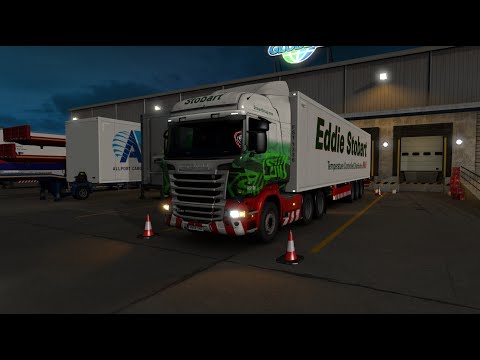 Euro Truck Simulator 2 (Promods v2.51) - Eddie Stobart Trucking - Scania R580 V8