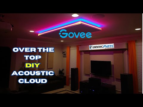 Build an acoustic ceiling panel like a PRO | Govee Strip Light 2 Pro LED and FabricMate Wall Systems