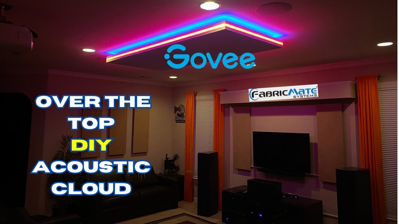 Build an acoustic ceiling panel like a PRO | Govee Strip Light 2 Pro LED and FabricMate Wall Systems