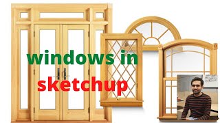Windows in SketchUp from 3d warehouse.
